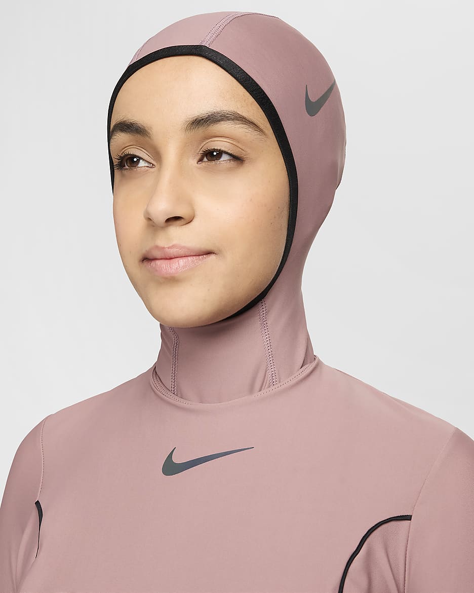 Abito da bagno a copertura integrale Nike Swim Victory – Donna - Smokey Mauve/Nero