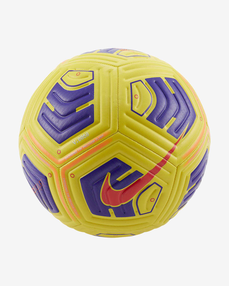 Nike Academy Balón de fútbol - Amarillo/Violeta/Carmesí brillante