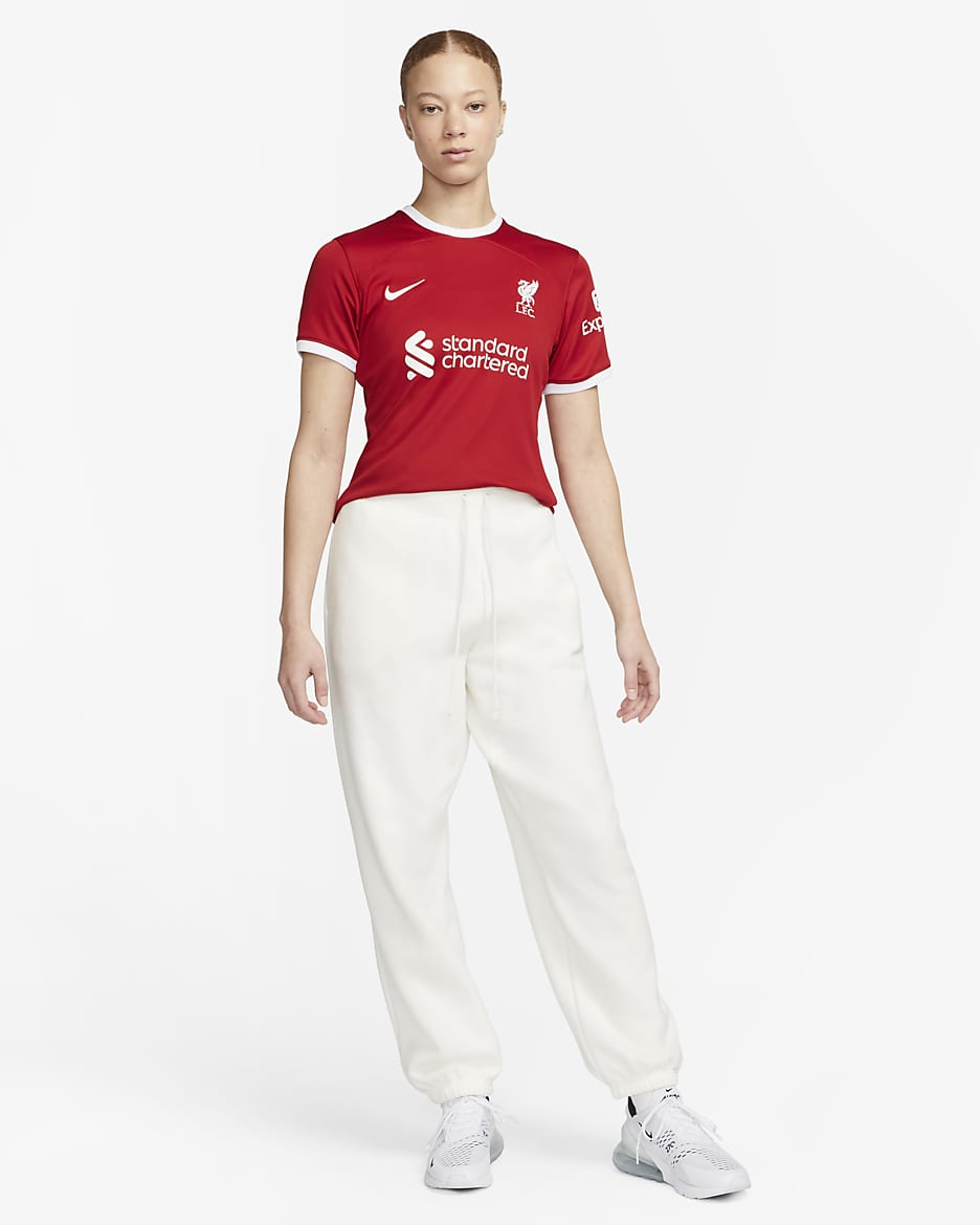 Liverpool F.C. 2023/24 Stadium Home Women's Nike Dri-FIT Football Shirt - Gym Red/White