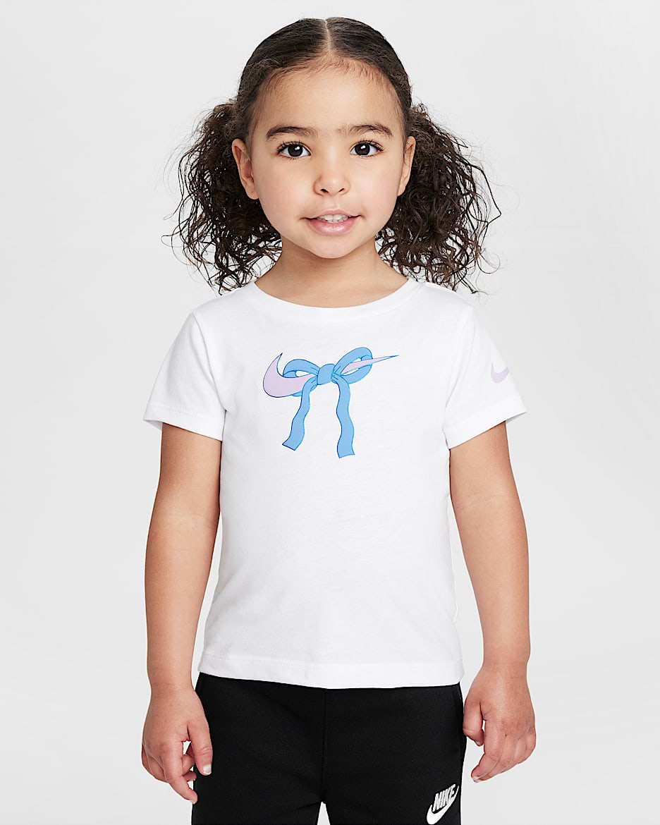 Nike Toddler Swoosh Ribbon T-Shirt - White