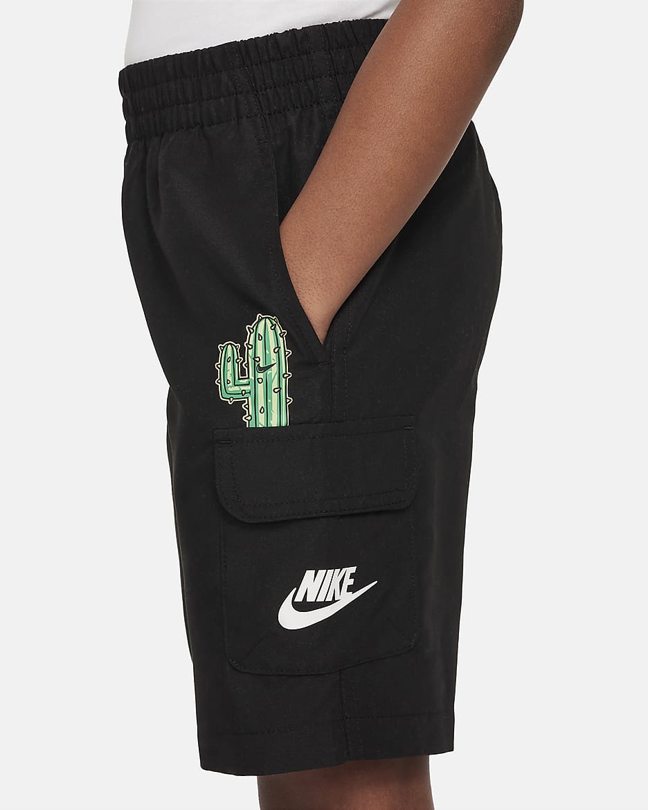 Nike Little Kids' Cargo Shorts - Black