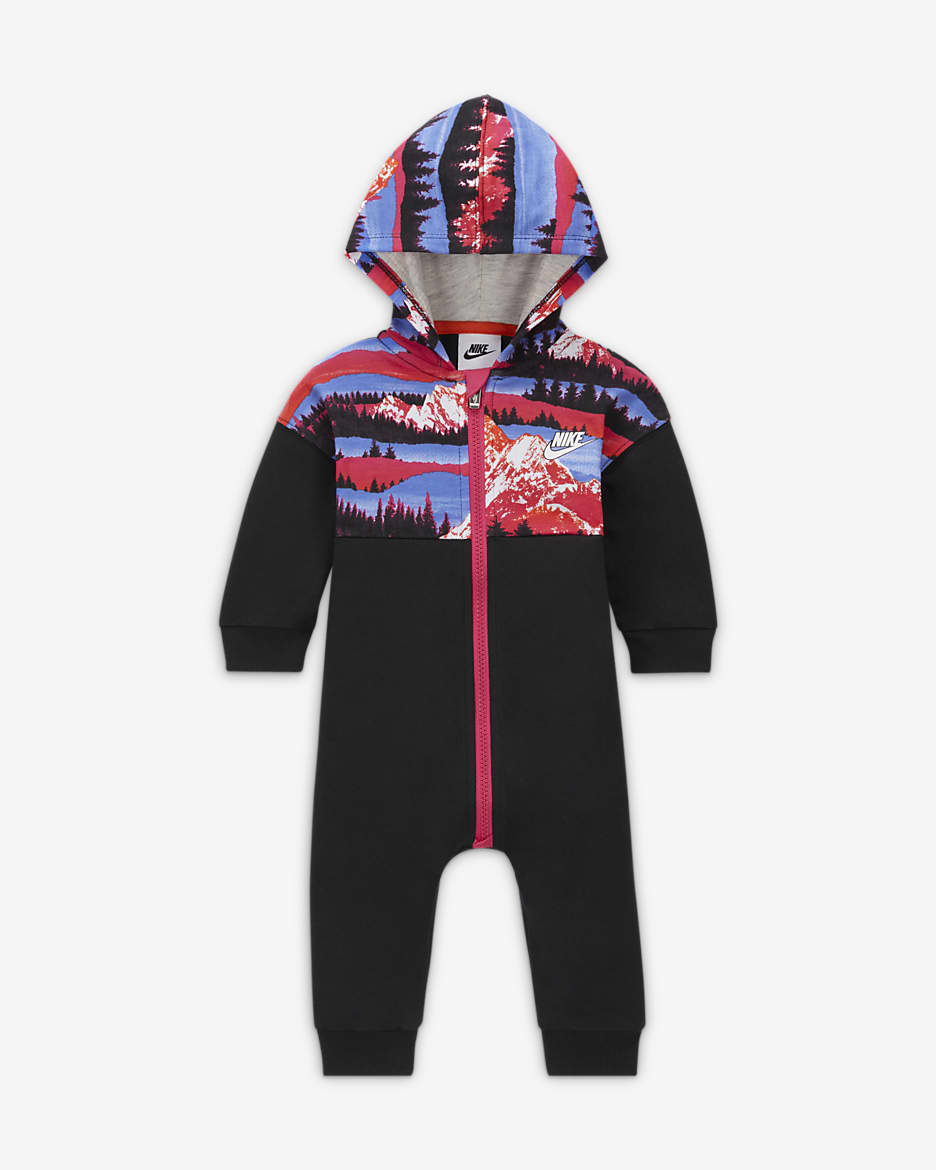 Nike Sportswear Snow Day Hooded Overalls Baby Overalls - Black