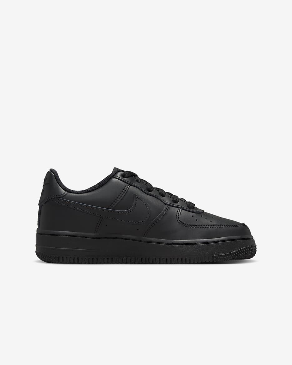 รองเท้าเด็กโต Nike Air Force 1 LE - ดำ/ดำ/ดำ/ดำ