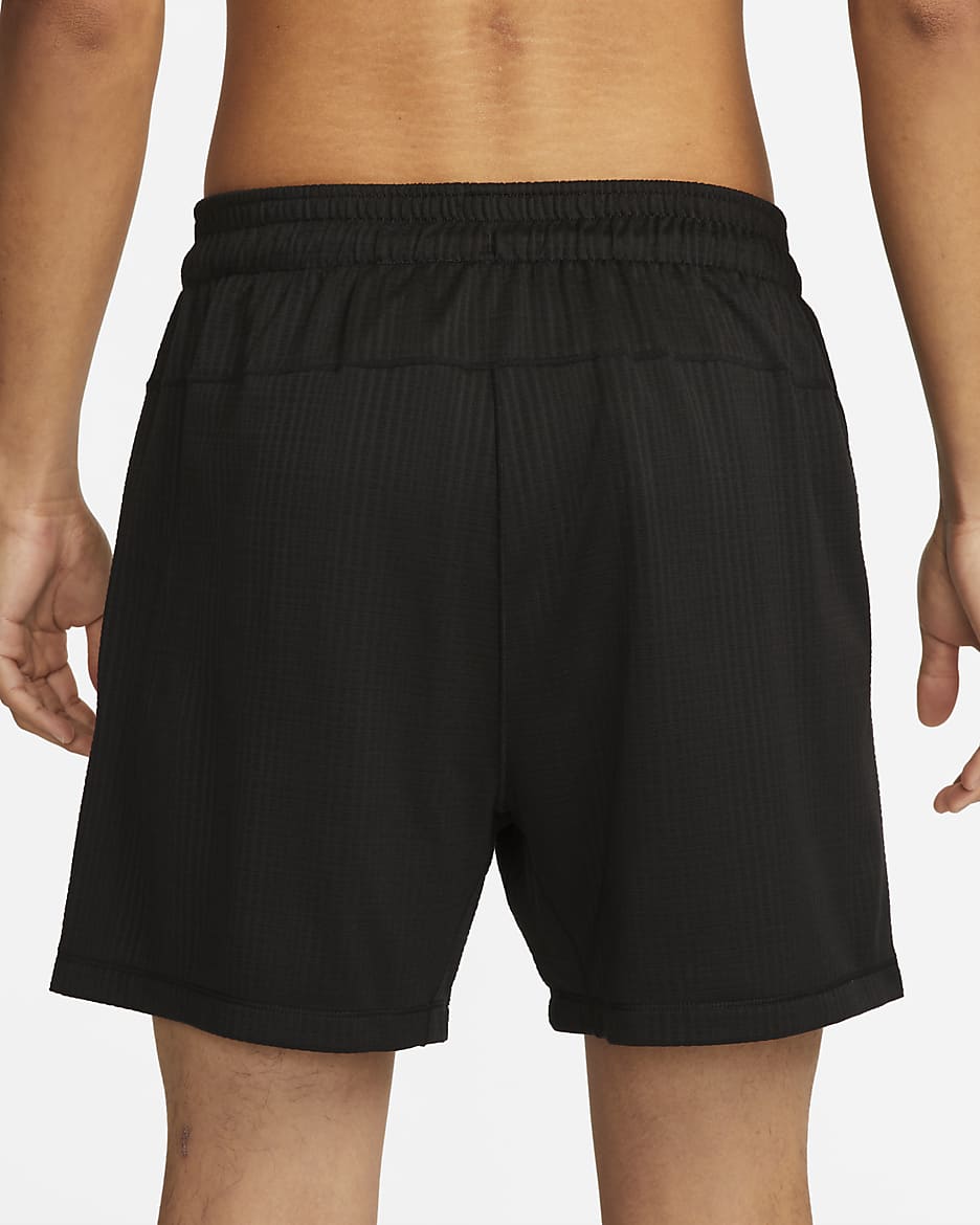 Nike Yoga Men's Dri-FIT 12.5cm (approx.) Unlined Shorts - Black/Black