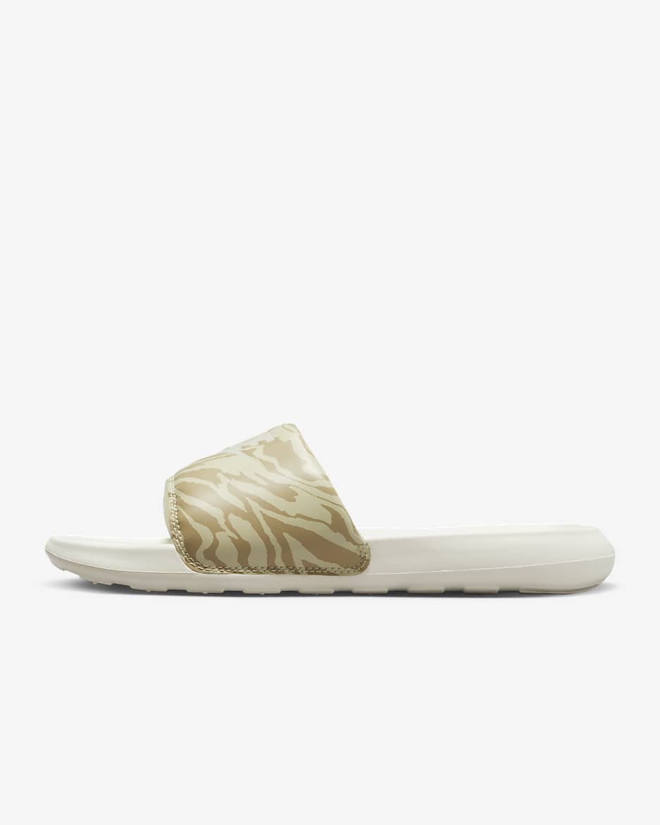 Nike Victori One Women's Print Slides - Sail/Coconut Milk/Sesame/Sail