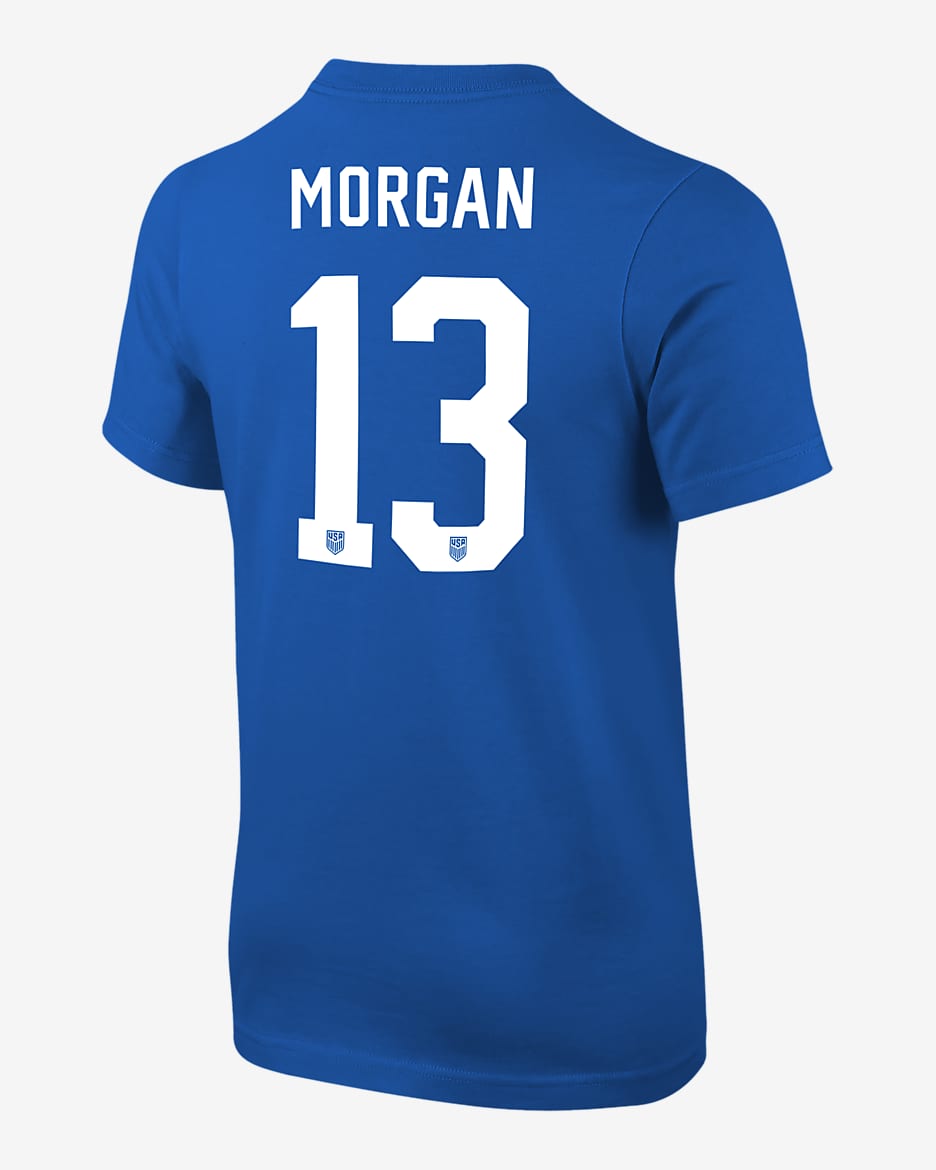 Alex Morgan USWNT Big Kids' Nike Soccer T-Shirt - Game Royal