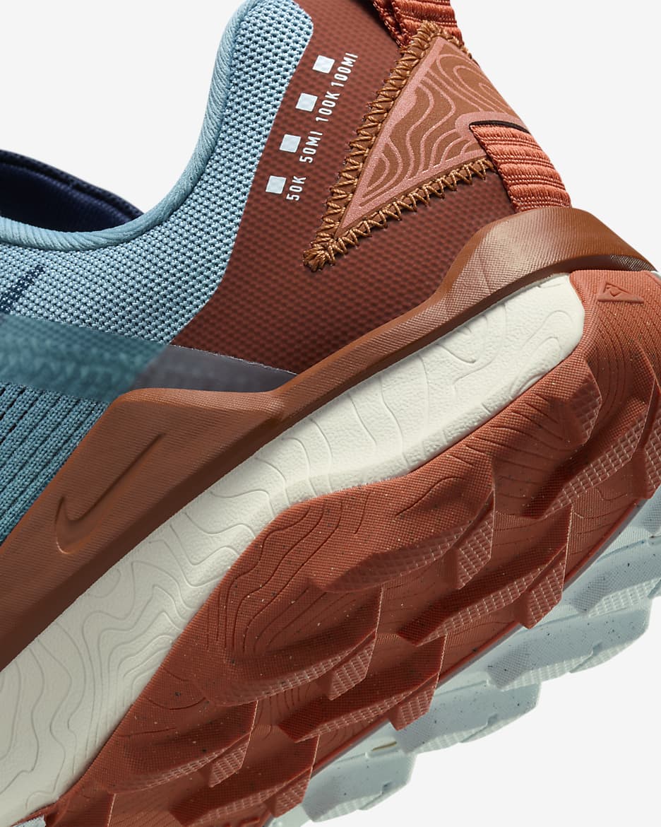 Nike Wildhorse 8 Men's Trail-Running Shoes - Denim Turquoise/Dark Russet/Vintage Coral/Midnight Navy