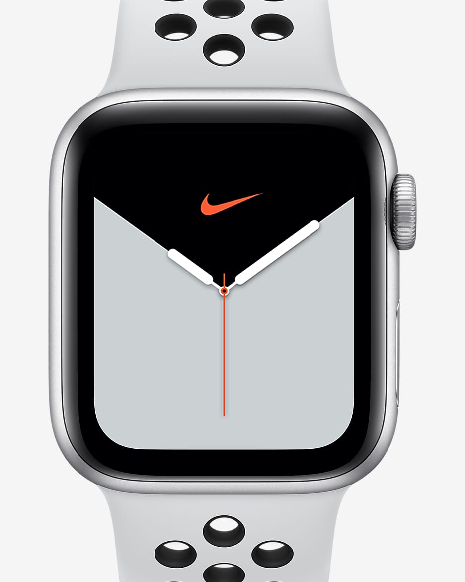 Apple Watch Nike Series 5 (GPS) with Nike Sport Band Open Box 40mm Silver Aluminium Case - Silver/Pure Platinum/Black