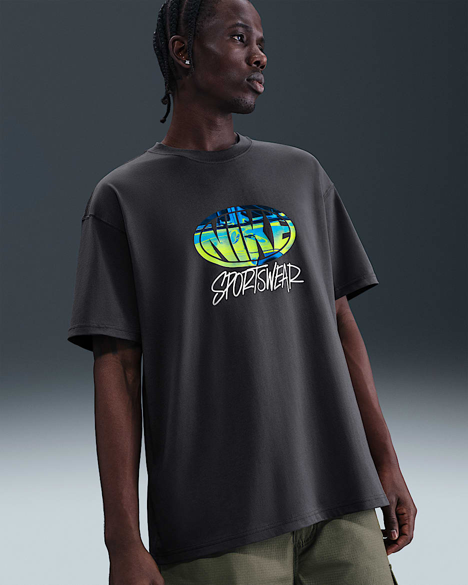 Nike Sportswear Men's Max90 T-Shirt - Medium Ash/White/Medium Ash