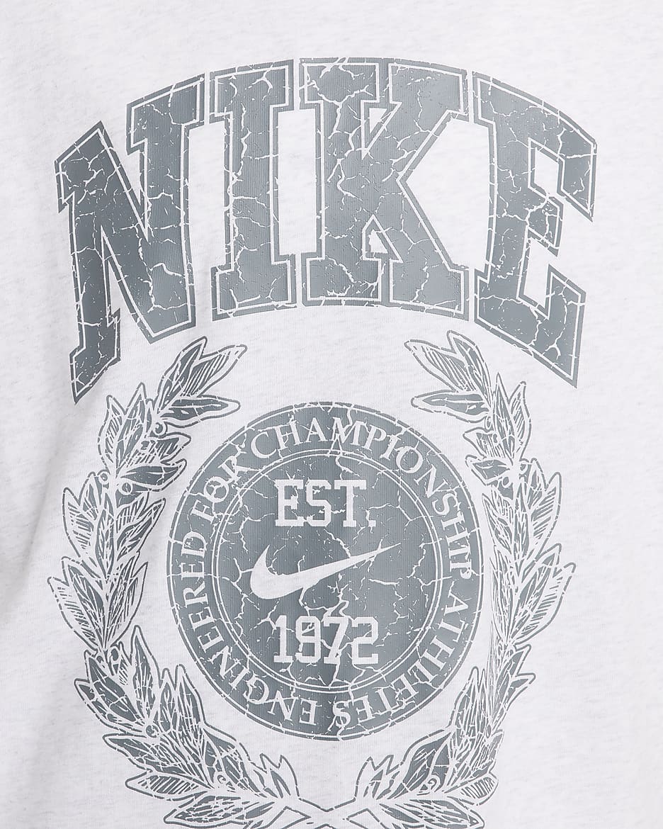 Nike Sportswear Essential Women's Oversized T-Shirt - Birch Heather/Cool Grey