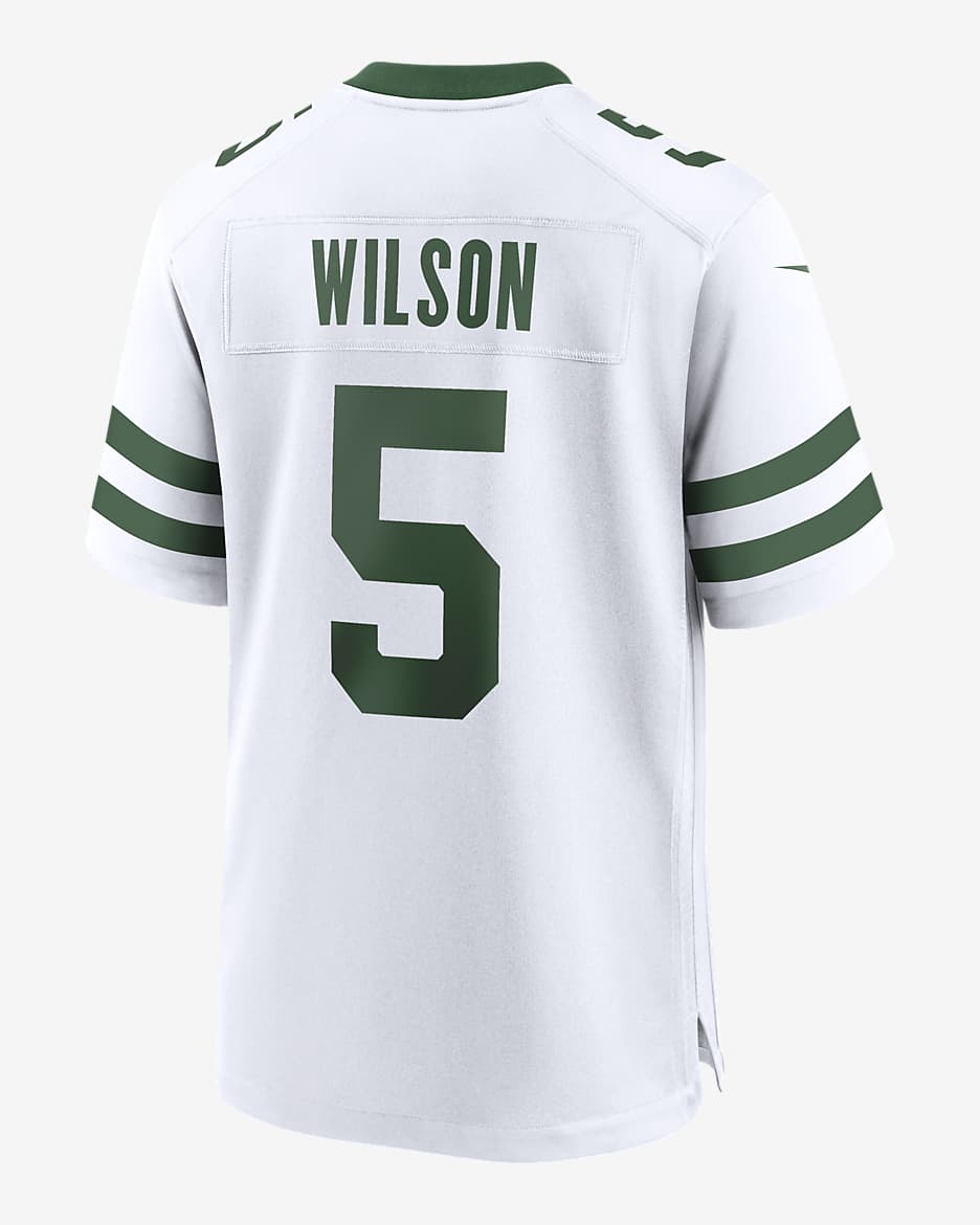 Jersey de fútbol americano Nike de la NFL Game para hombre Garrett Wilson New York Jets - Negro