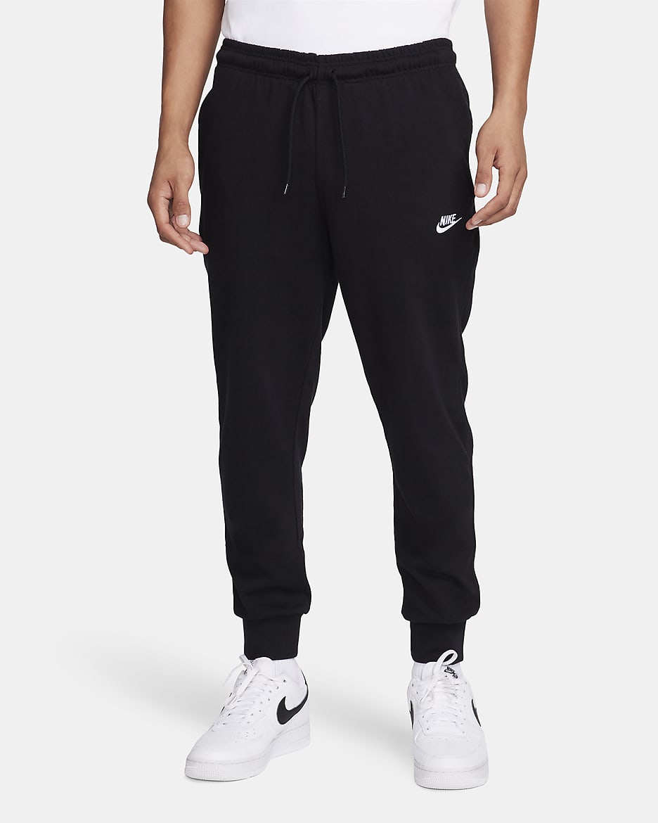 Nike Club Men's Knit Joggers - Black/White