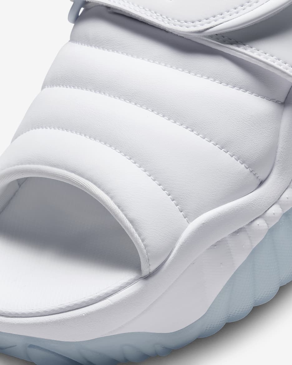 Sandalias para mujer Nike Adjust Force - Blanco/Transparente/Plata metalizado