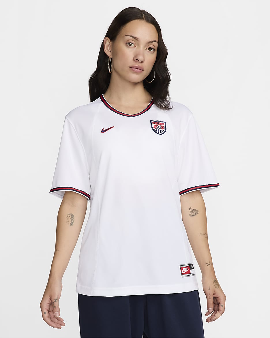 USWNT 1999 Reissue Camiseta de fútbol Replica Nike - Mujer - Blanco/Royal Blue