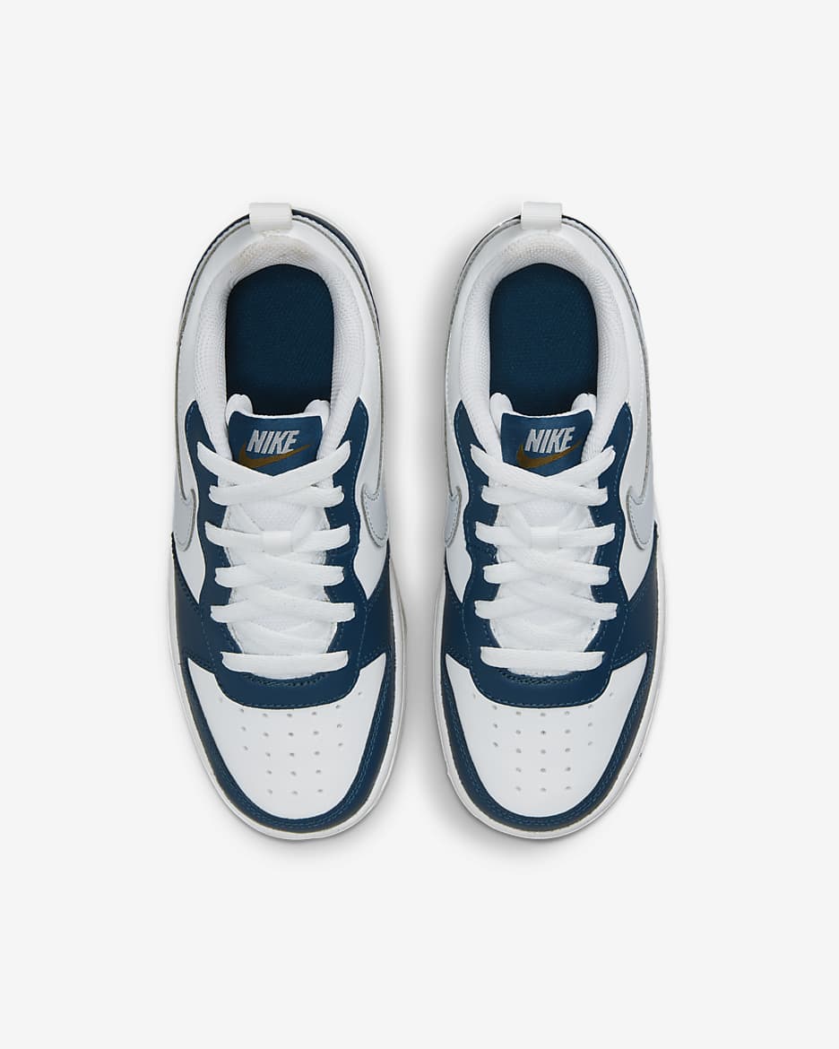 Nike Court Borough Low 2 Older Kids' Shoes - Summit White/Valerian Blue/Pilgrim/Pure Platinum