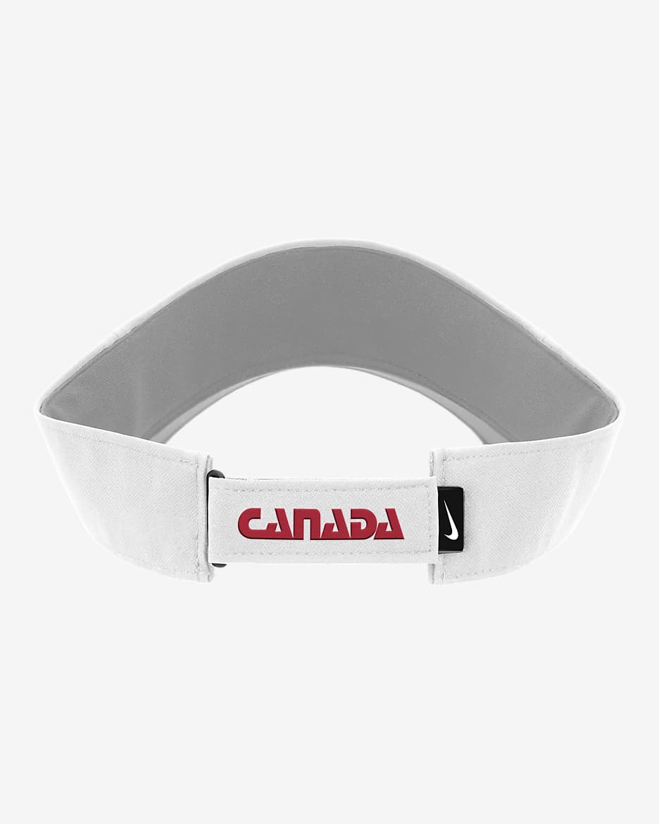 Canada Nike Soccer Visor - White