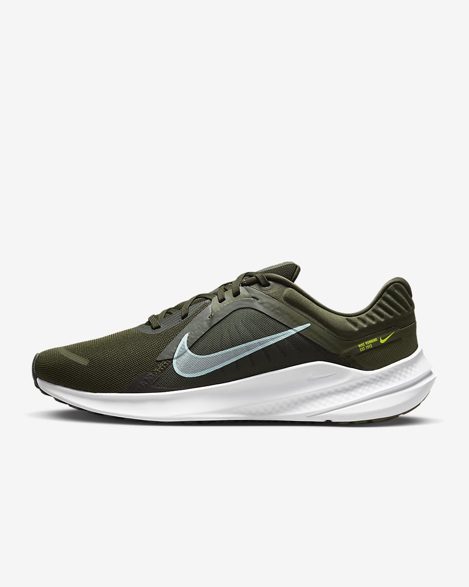 Tenis de correr en pavimento para hombre Nike Quest 5 - Caqui militar/Secuoya/Blanco/Azul glacial