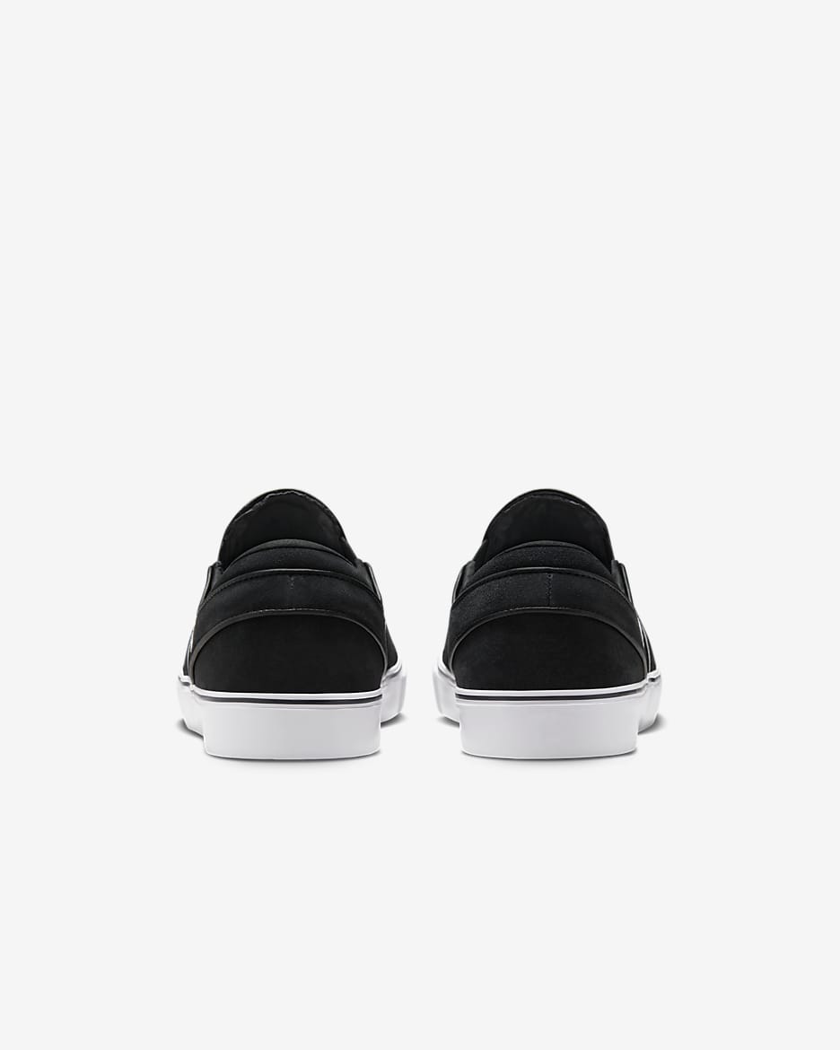 Nike SB Janoski+ Slip Skate Shoes - Black/Black/Black/White