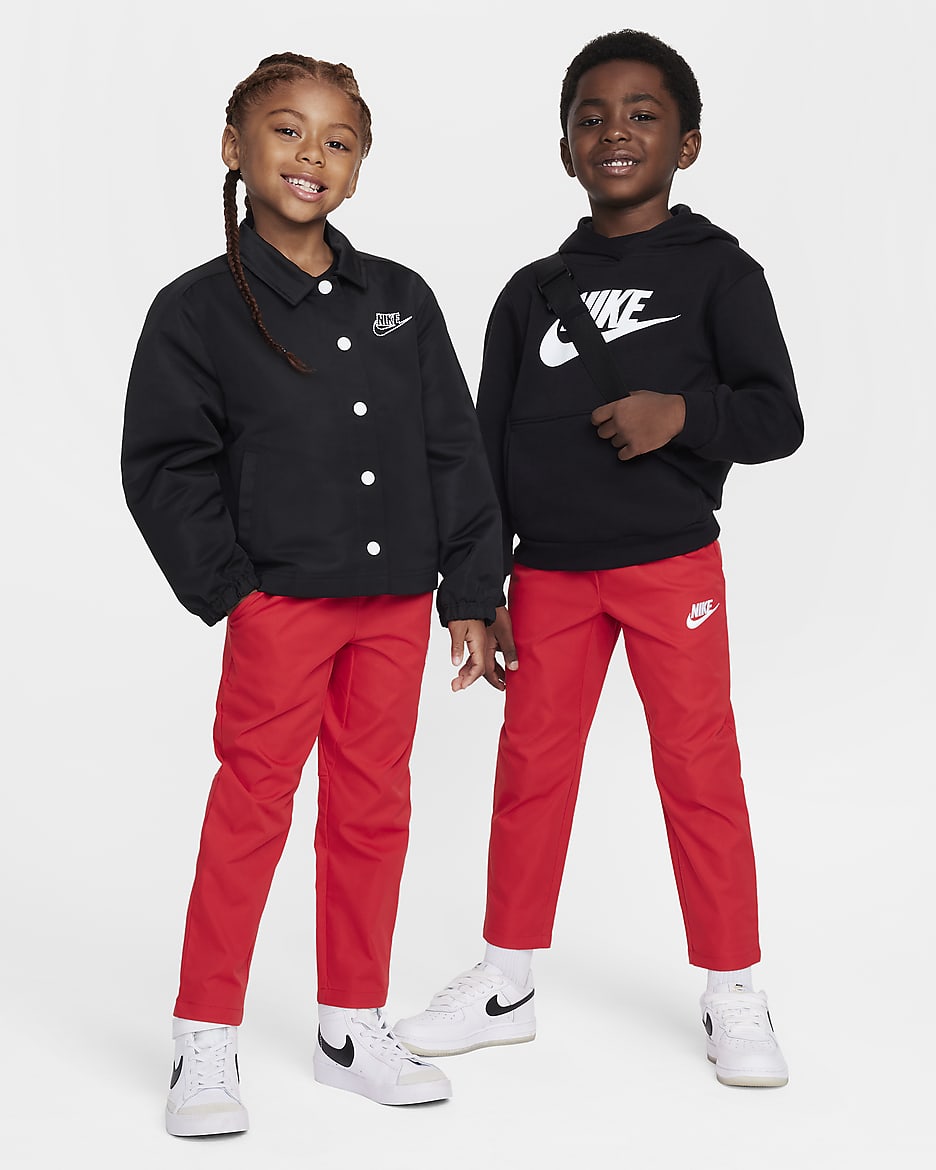 Nike Dri-FIT Little Kids' Woven Pants - University Red