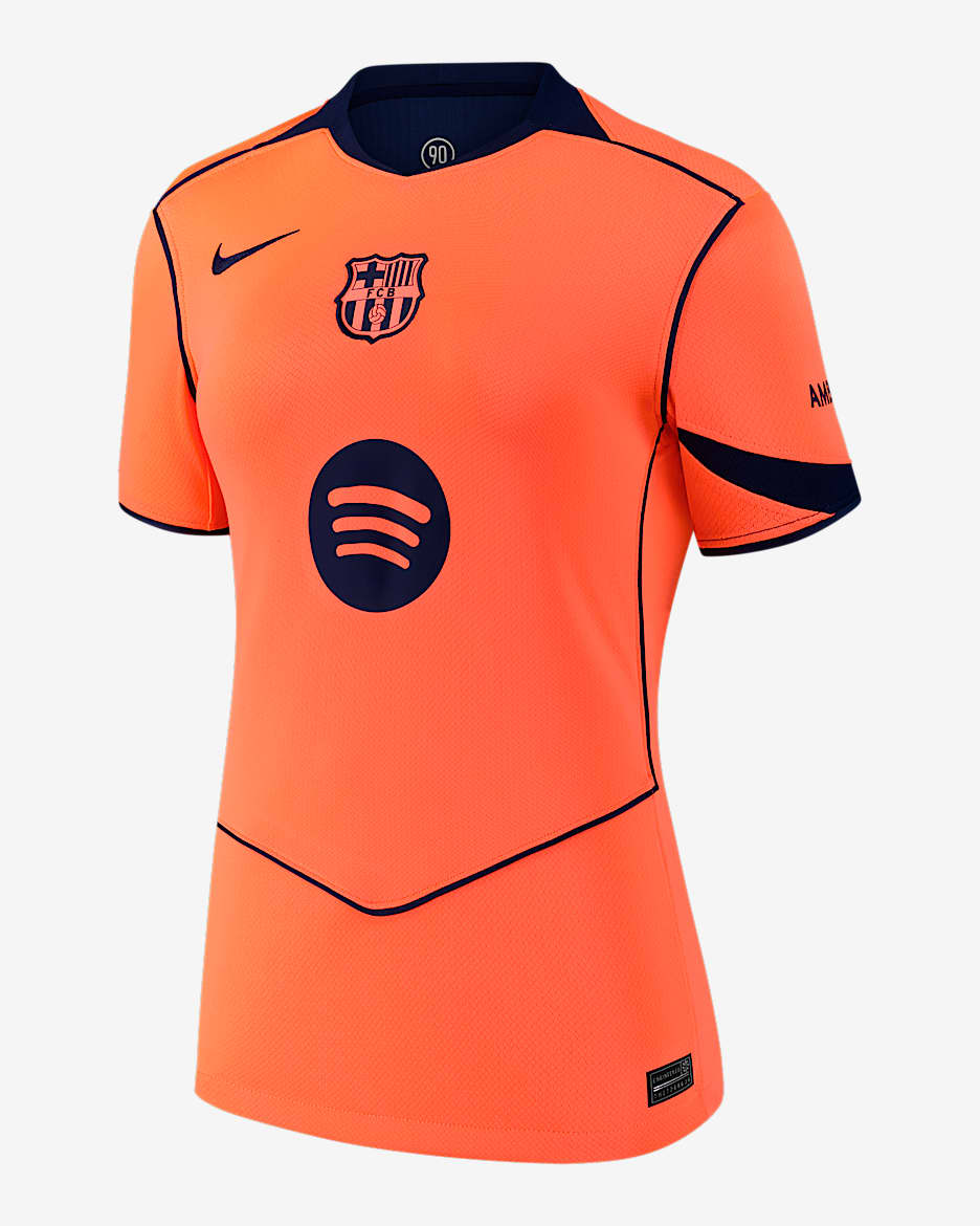 Lamine Yamal Barcelona 2025/26 Stadium Third Women's Nike Dri-FIT Soccer Jersey - Orange