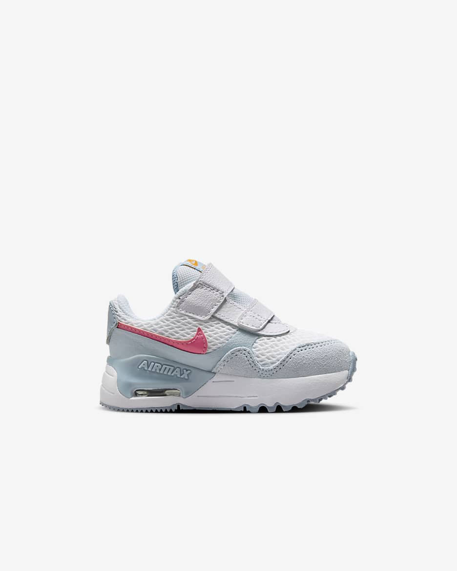 Nike Air Max SYSTM Baby/Toddler Shoes - White/Blue Tint/Light Armoury Blue/Pinksicle