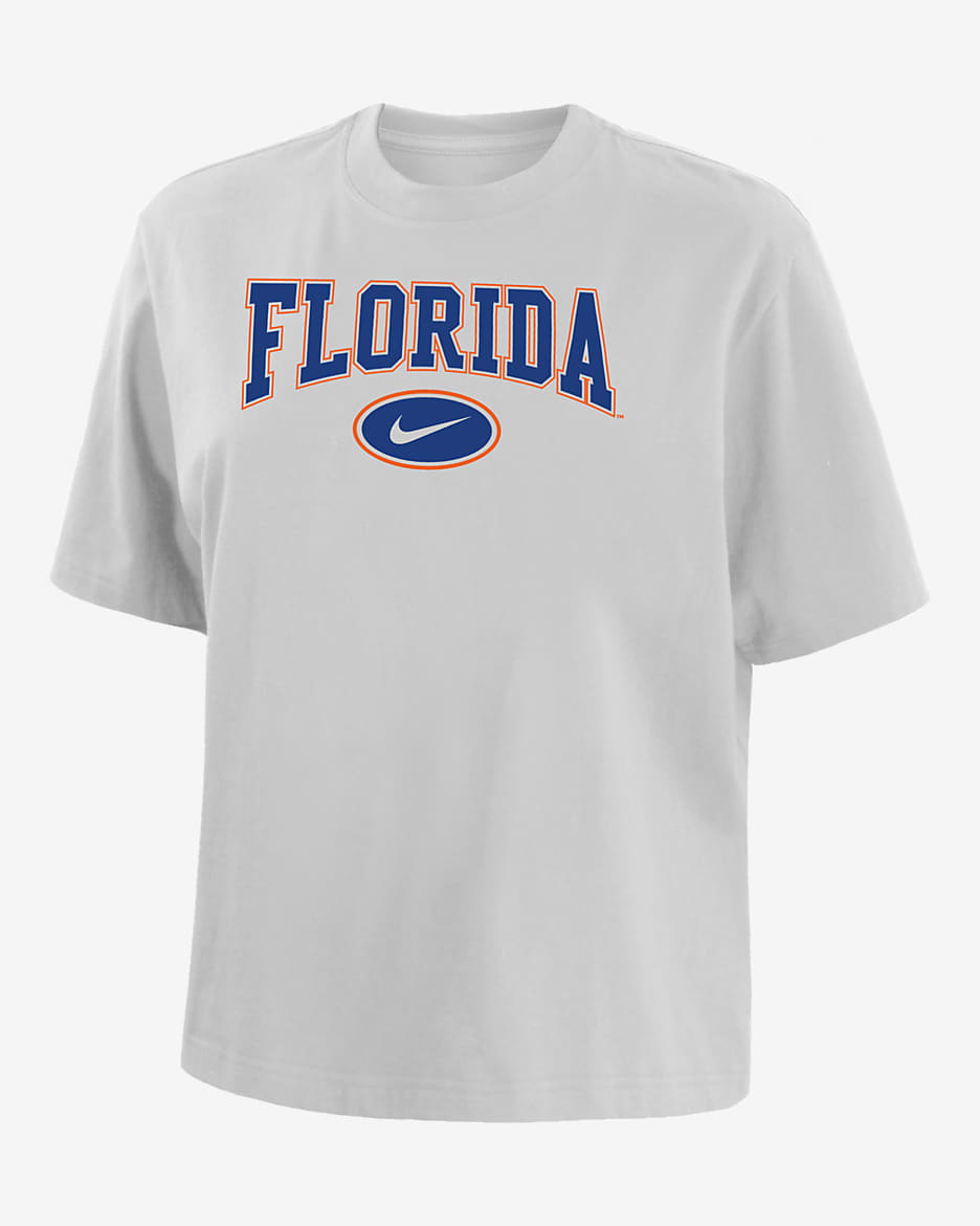 Florida Women's Nike College Boxy T-Shirt - White