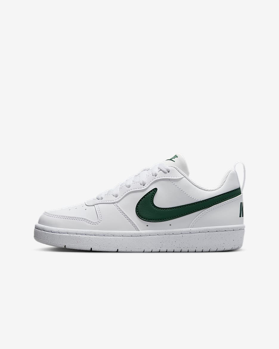 Nike Court Borough Low Recraft cipő nagyobb gyerekeknek - Fehér/Fir