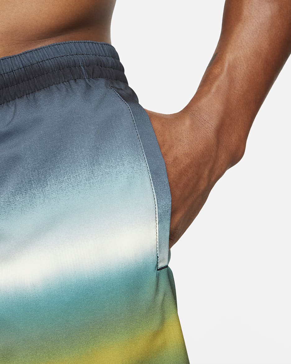 Traje de baño tipo short de voleibol de 13 cm para hombre Nike - Musgo