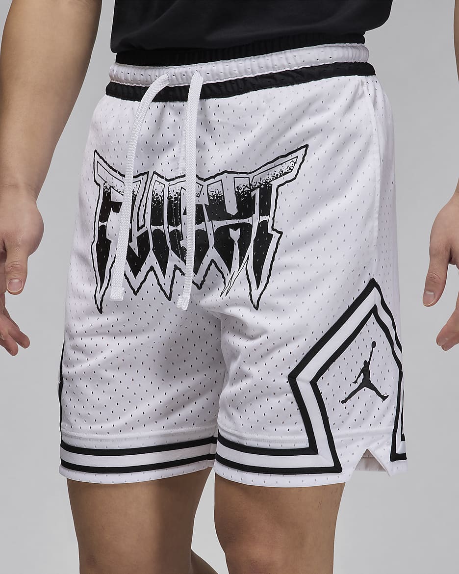 Jordan Sport Men's Dri-FIT Diamond Shorts - White/Black