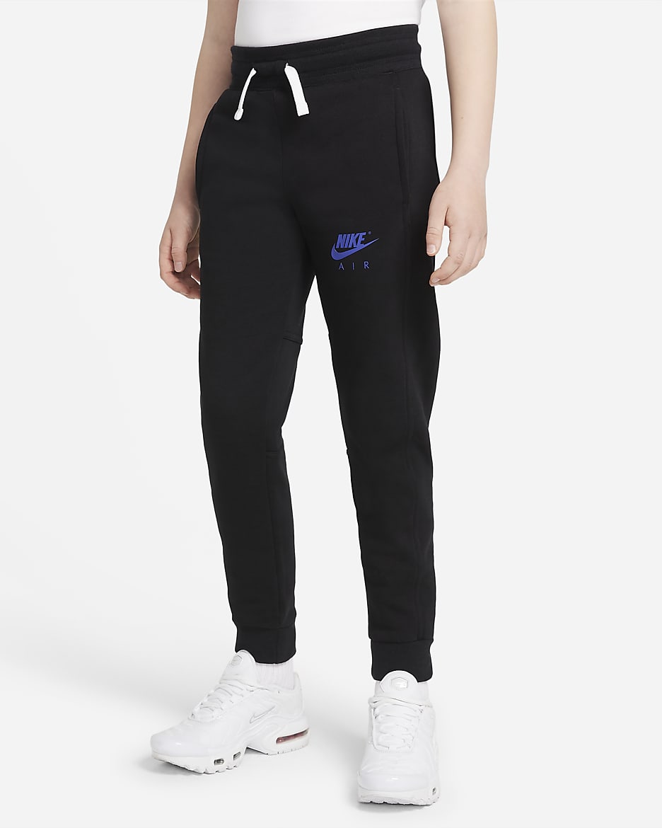 Nike Air Big Kids' (Boys') Pants - Black/Rush Violet