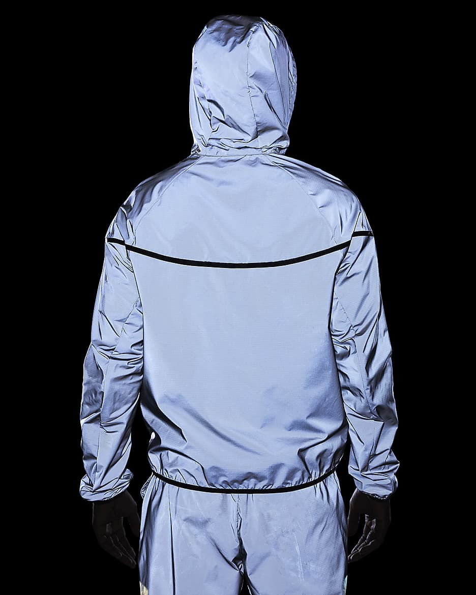 Nike Tech Men's Woven Flash Jacket - Reflect Silver/Black