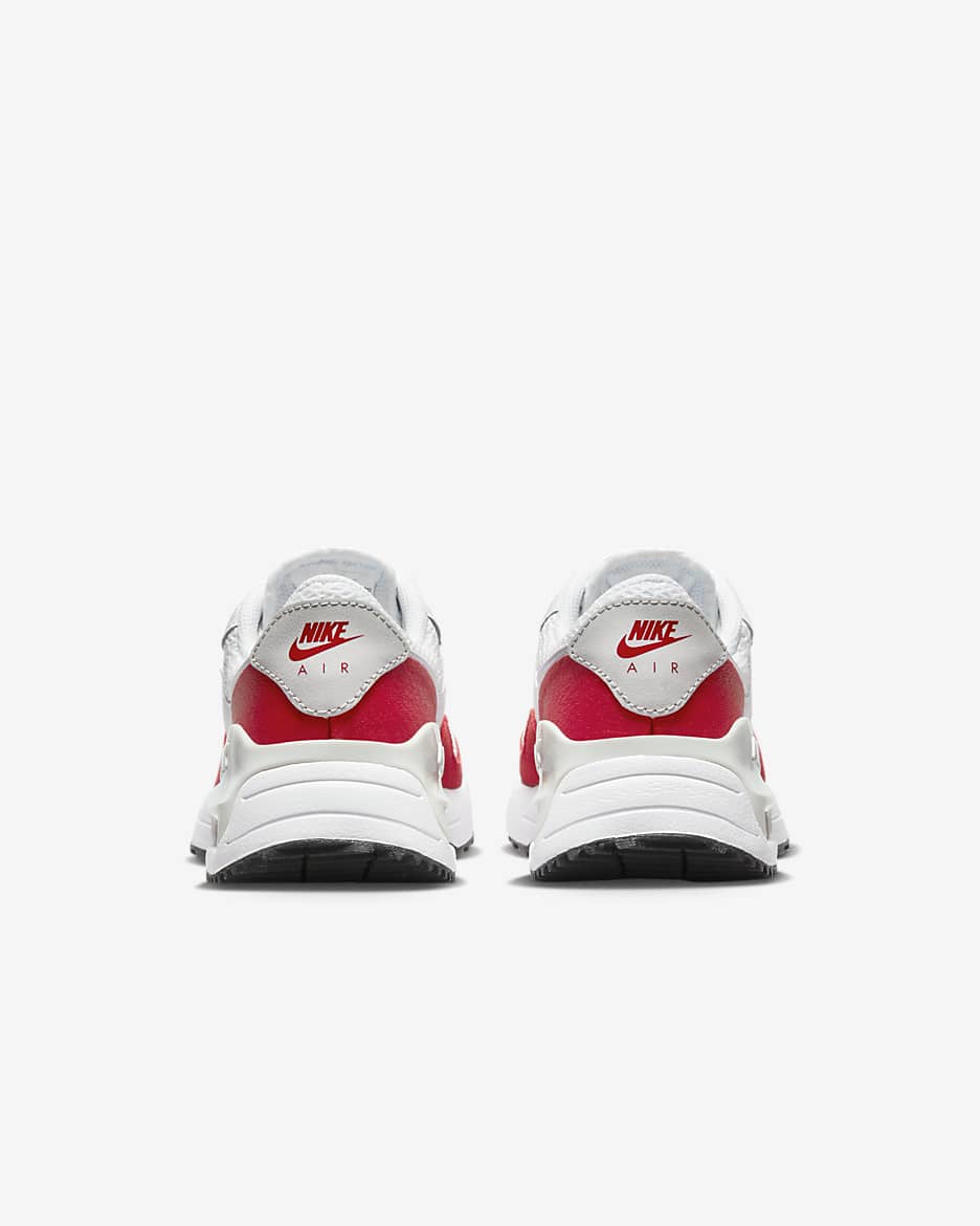 Nike Air Max SYSTM Older Kids' Shoes - White/University Red/Photon Dust/White
