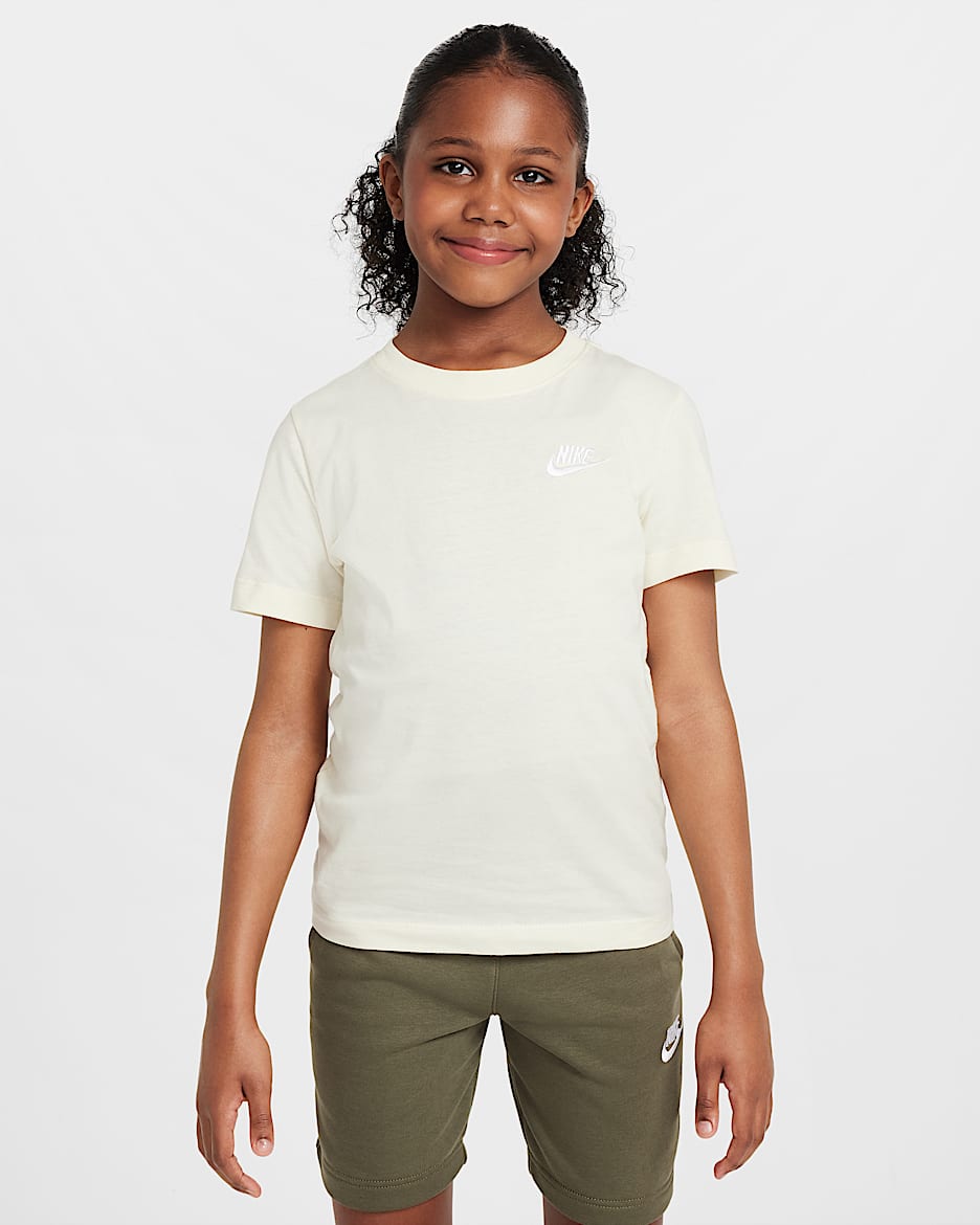 Nike Sportswear Big Kids' T-Shirt - Coconut Milk