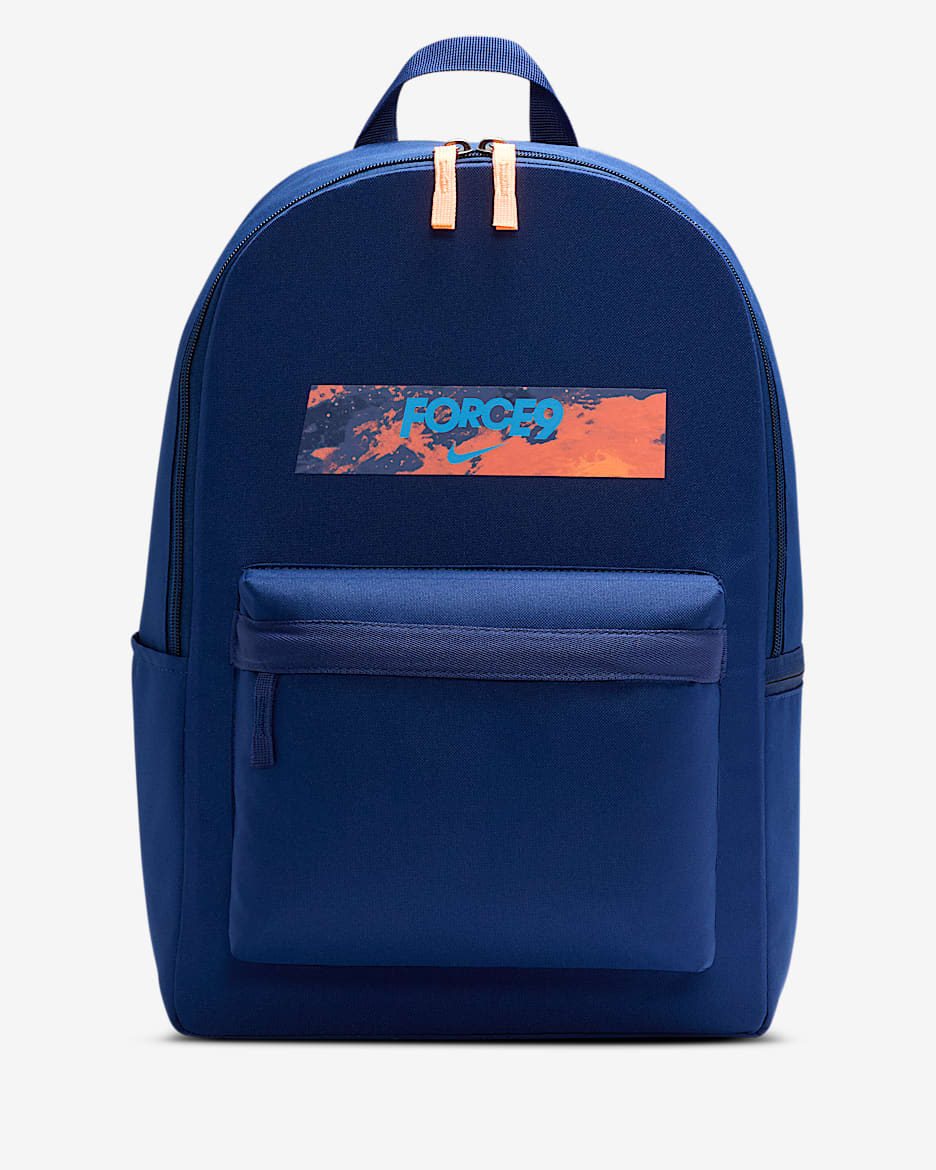 Sac à dos Erling Haaland pour ado (25 L) - Blue Void/Blue Void/Orange Pulse