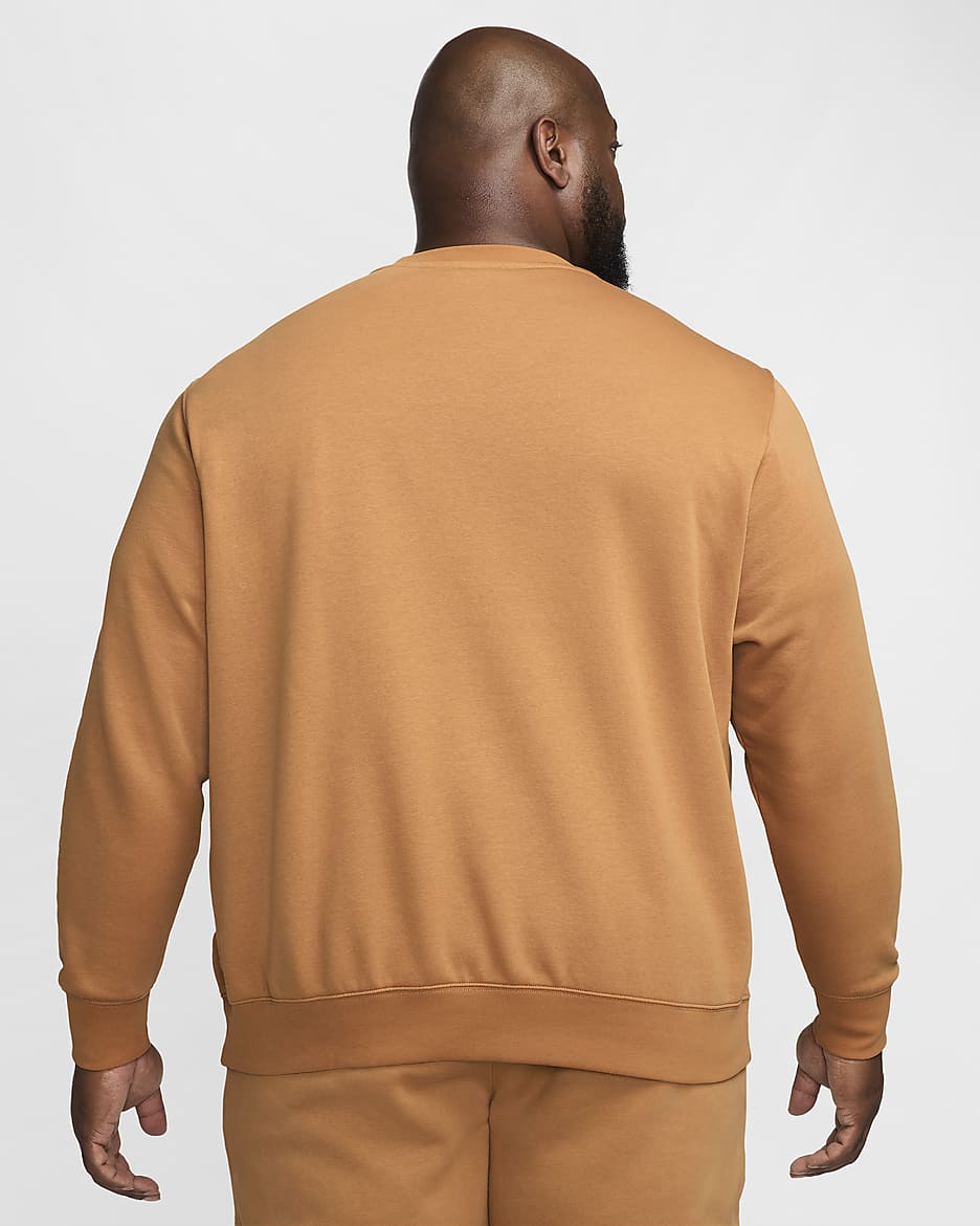 Nike Sportswear Club Fleece Men's Crew - Flax/White