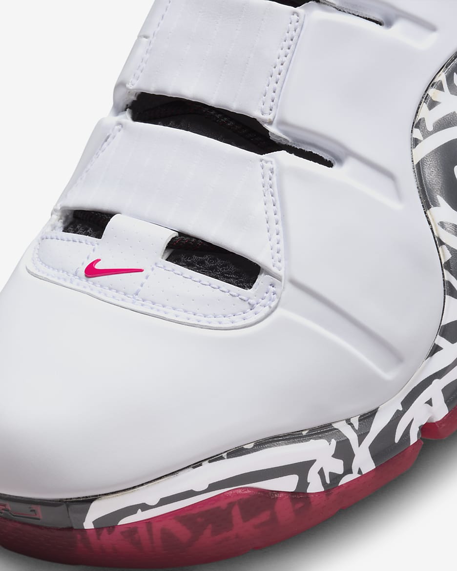 Nike Zoom LeBron 4 Men's Shoes - White/Black/University Red/White