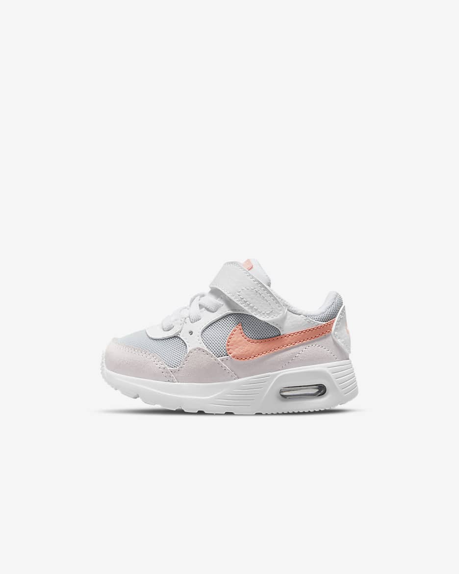 Buty dla niemowląt i maluchów Nike Air Max SC - Biel/Light Violet/Pure Platinum/Crimson Bliss