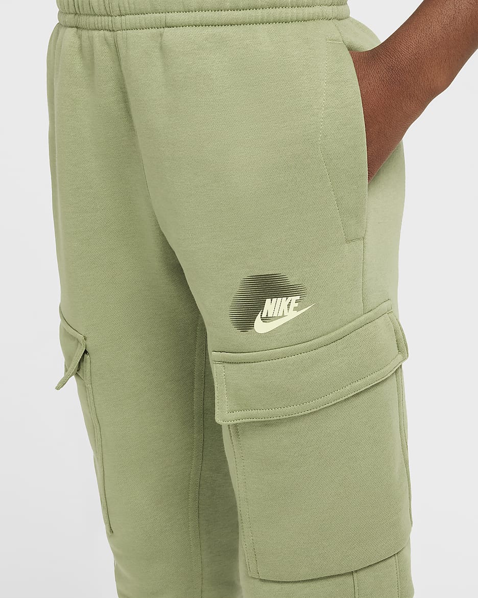 Pantalon cargo Nike Sportswear Standard Issue pour ado (garçon) - Oil Green