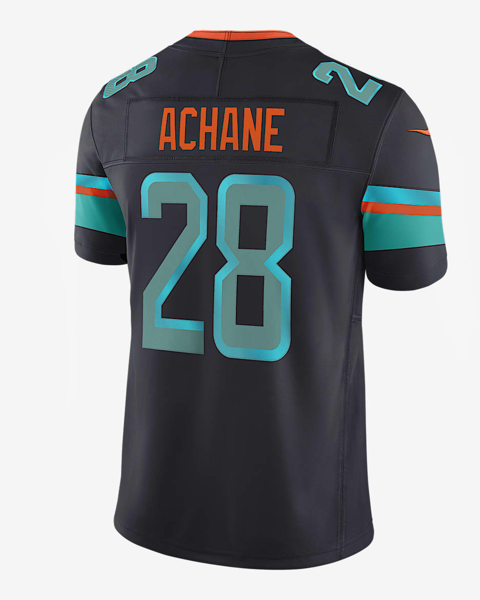 De’Von Achane Miami Dolphins Rivalries Collection Men's Nike Dri-FIT NFL Limited Jersey