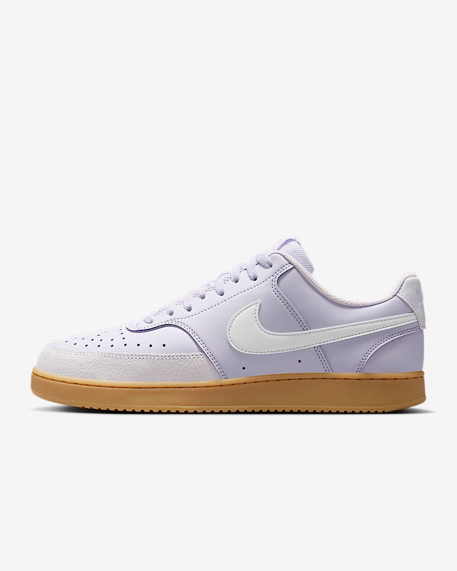Tenis para hombre Nike Court Vision Low - Uva ligero/Marrón claro goma/Blanco