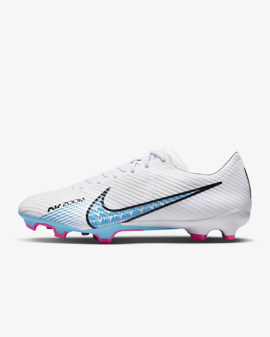 Nike Mercurial Vapor 15 Academy Multi-Ground Low-Top Football Boot - White/Hot Punch/Coconut Milk/Baltic Blue