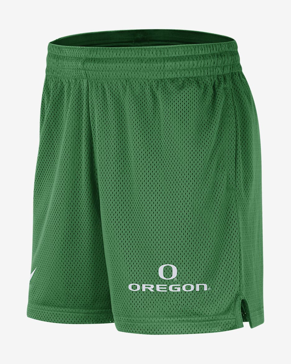 Shorts tejidos universitarios Nike Dri-FIT para hombre Oregon - Verde manzana/Blanco