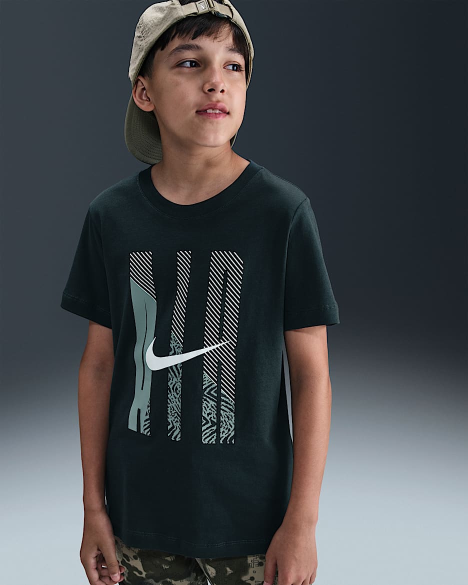 Nike Sportswear-T-shirt til større børn - Seaweed