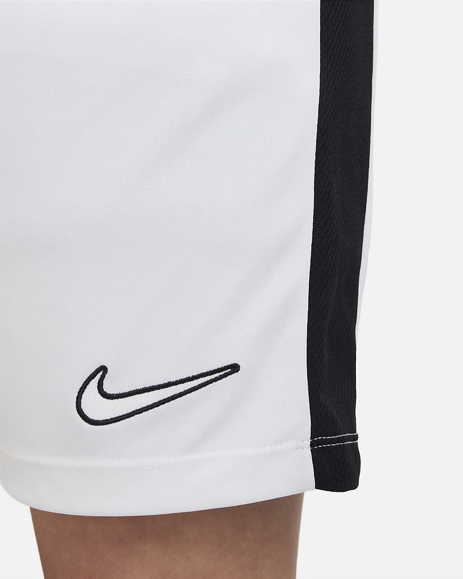 Nike Dri-FIT Academy23 futballrövidnadrág gyerekeknek - Fehér/Fekete/Fekete