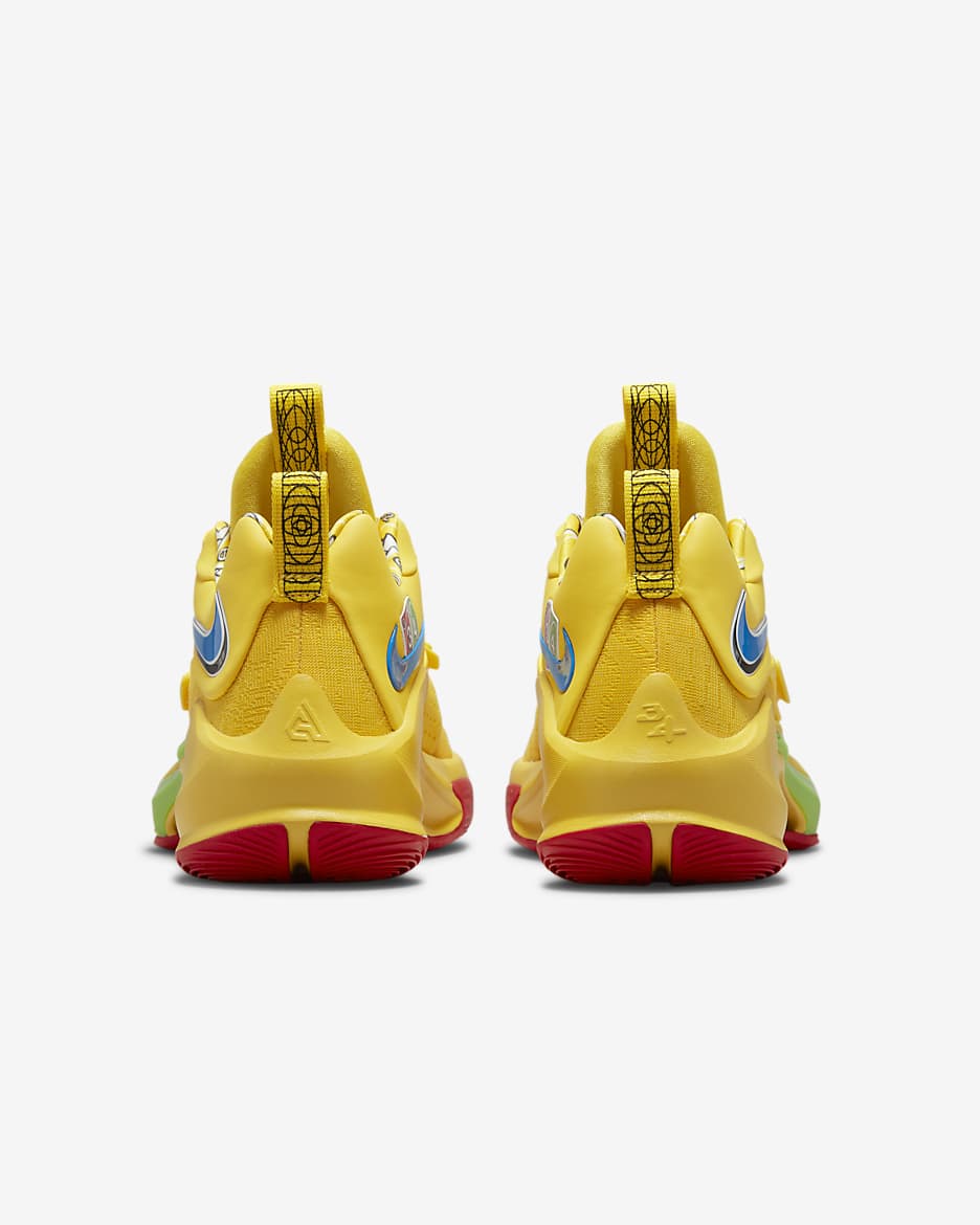 Freak 3 Basketball Shoes - Yellow Zest/White/Action Red/Black