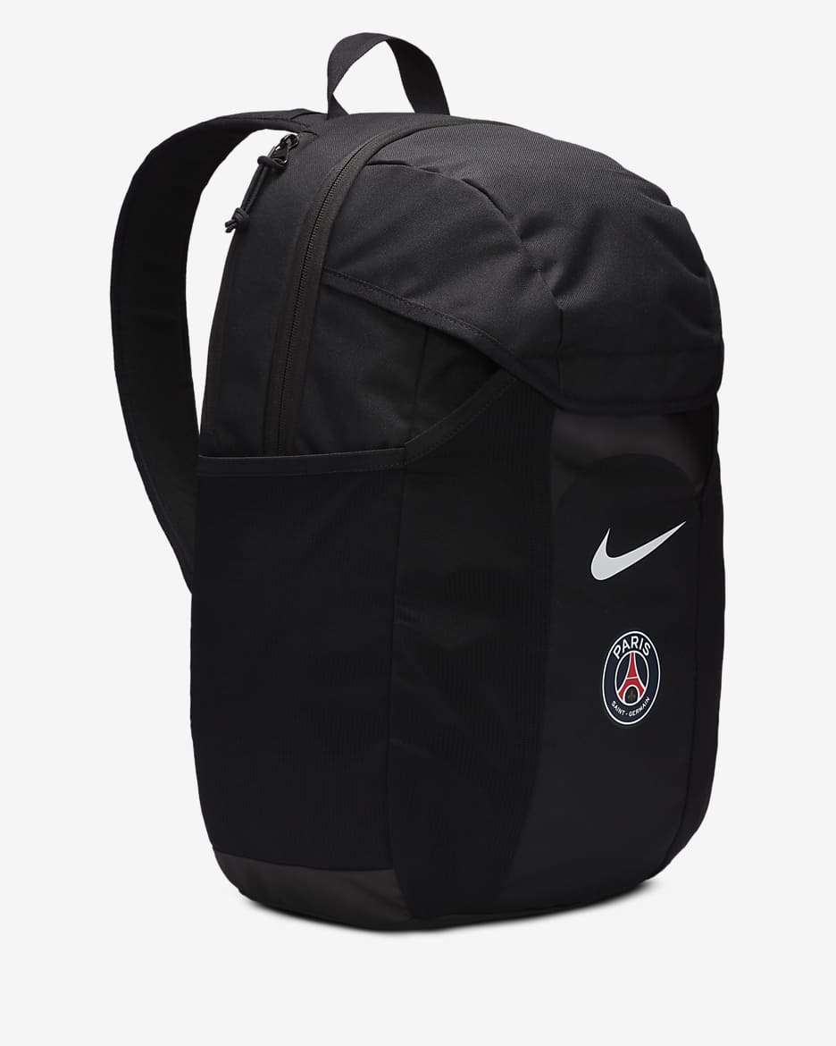 Paris Saint-Germain Academy Football Backpack (30L) - Black/Black/White