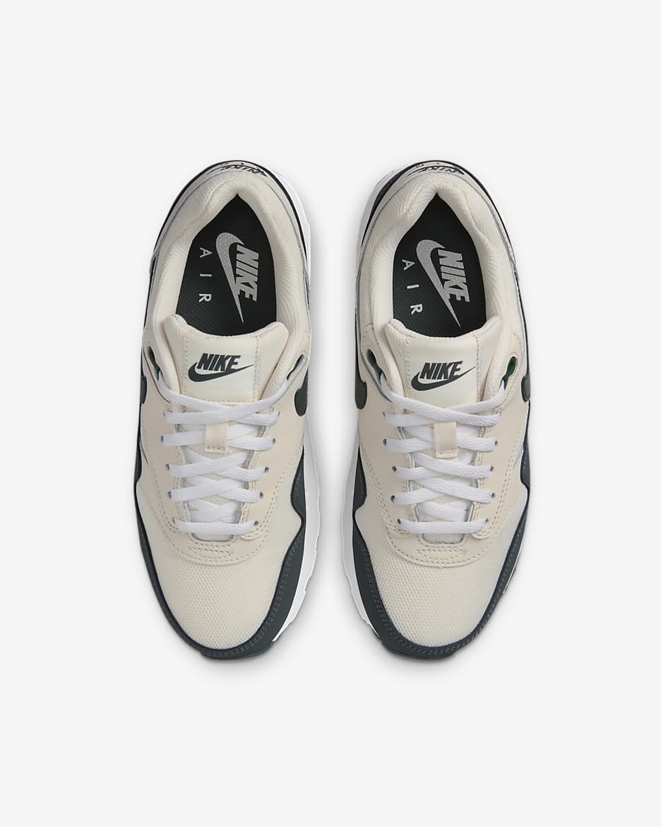 Chaussure Air Max 1pour ado - Pale Ivory/Blanc/Bicoastal/Vintage Green