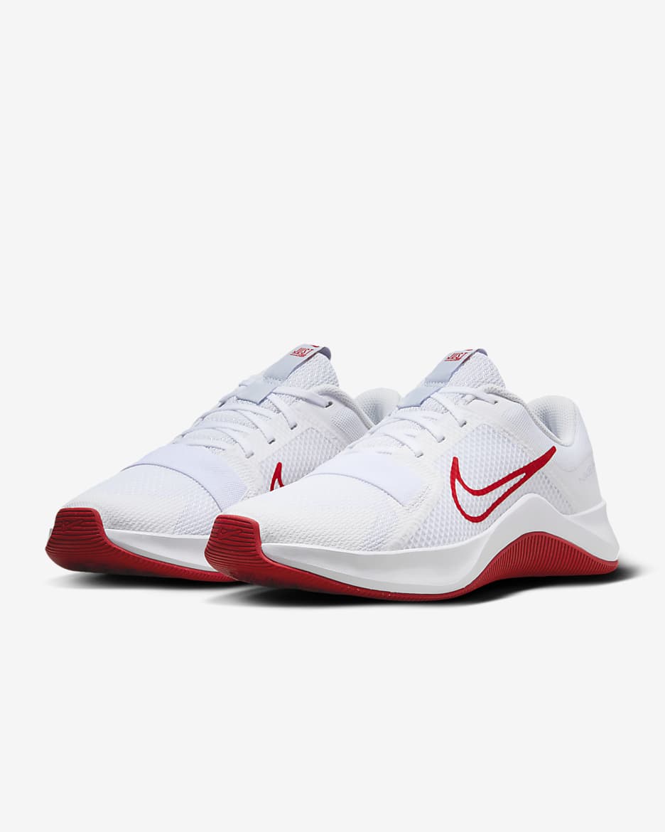 Nike MC Trainer 2 Men's Workout Shoes - White/Football Grey/University Red