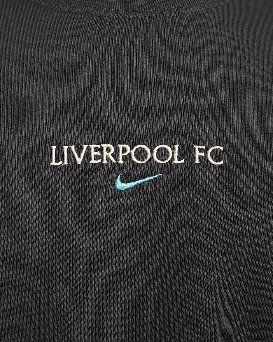 Liverpool FC Max90 Nike Erkek Futbol Tişörtü - Anthracite