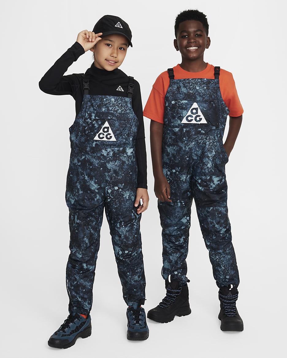 Nike ACG 'Rope de Dope' Older Kids' Therma-FIT ADV Overalls - Denim Turquoise/Armoury Navy/Black